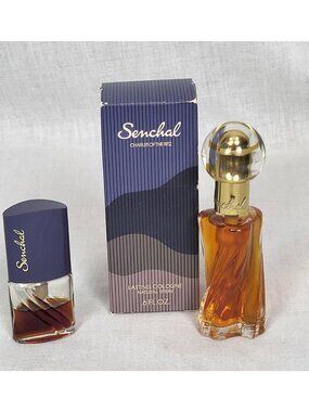 Senchal Lasting Cologne CHARLES OF THE RITZ Spray .6 NIB + Travel Size Perfume